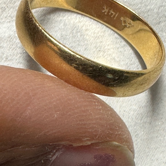 Vintage 14K Gold Women's Ring-wedding band - Picture 5 of 14